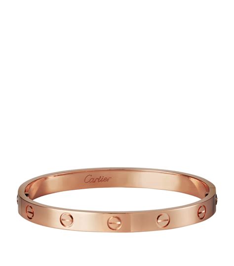 cartier bracelet rose|cartier love bracelet 14k gold.